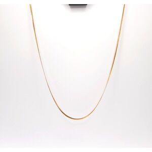 Belk Silverworks Necklace Gold Plated 22 Inch Italian Snake Chain Elegant